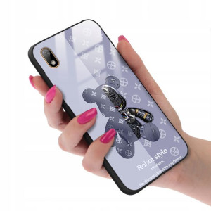 Etui GLASS do HUAWEI Y5 2019 Bearbrick Misie Wzory