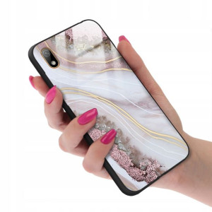 Etui GLASS do HUAWEI Y5 2019 Case Marmurki Wzory