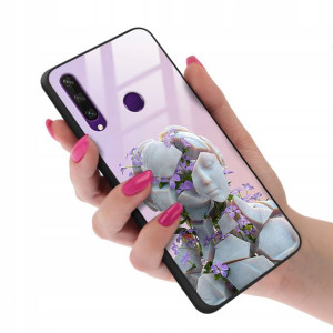 Etui GLASS do HUAWEI Y6P Case Biologia Modne Wzory