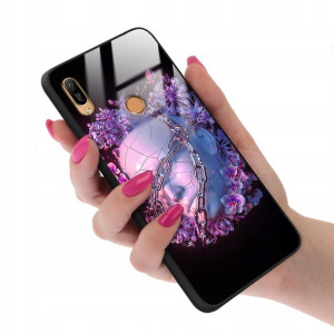 Etui GLASS do HUAWEI Y6S Case Biologia Modne Wzory