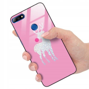 ETUI GLASS do HUAWEI Y7 PRIME 2018 Christmas Wzory