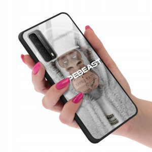 Etui GLASS do HUAWEI Y7A Bearbrick Misie Wzory