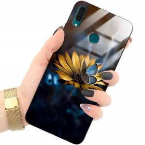 ETUI GLASS do HUAWEI Y9 2019 Damskie Kwiaty Wzory