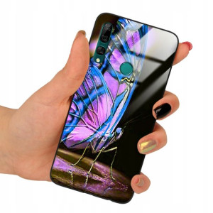 Etui Glass do HUAWEI Y9 PRIME 2019 Motyle Wzory