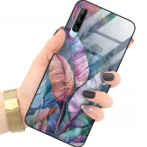 ETUI GLASS do HUAWEI Y9S Damskie Kwiaty Top Wzory