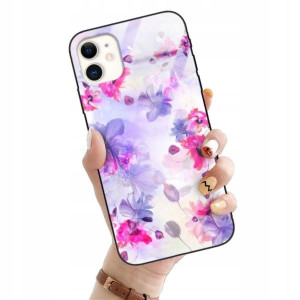 ETUI GLASS do IPHONE 11 Kwiaty Flower Natura Wzory