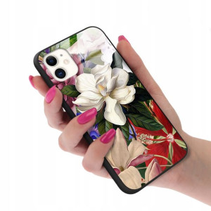 Etui GLASS do IPHONE 11 Obudowa Kwiatki Lato Wzory