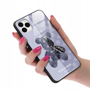 Etui GLASS do IPHONE 11 PRO Bearbrick Misie Wzory