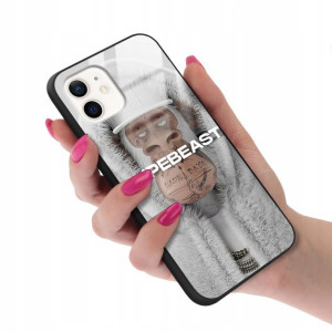Etui GLASS do IPHONE 12 Case Bearbrick Misie Wzory