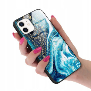 Etui GLASS do IPHONE 12 Case Marmurki Letnie Wzory