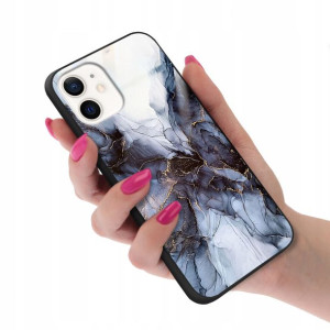 Etui GLASS do IPHONE 12 MINI Case Marmurki Wzory