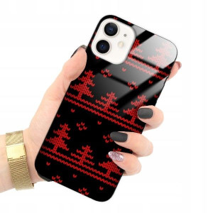 ETUI GLASS do IPHONE 12 MINI Świąteczne Zima Wzory