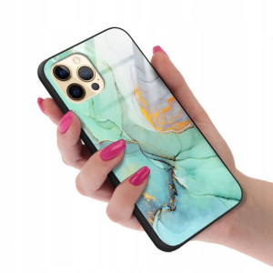Etui GLASS do IPHONE 12 PRO MAX Marmurki Top Wzory