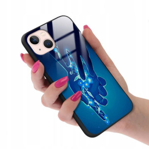 Etui GLASS do IPHONE 13 Case Biologist Human Wzory
