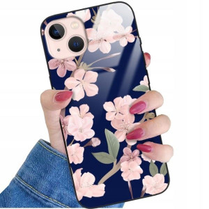 ETUI GLASS do IPHONE 13 Case Kwiaty Wiosenne Wzory