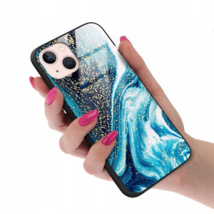 Etui GLASS do IPHONE 13 Case Marmurki Letnie Wzory
