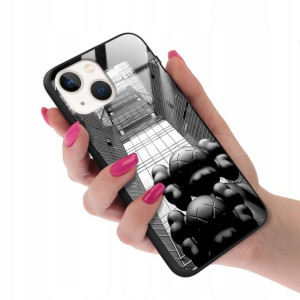 Etui GLASS do IPHONE 13 MINI Bearbrick Misie Wzory