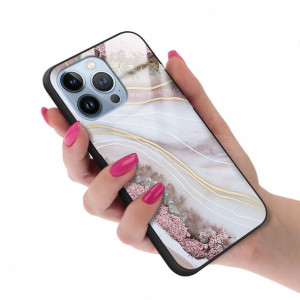 Etui GLASS do IPHONE 13 PRO Case Marmurki Wzory