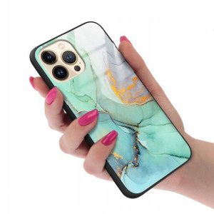 Etui GLASS do IPHONE 13 PRO MAX Marmurki Top Wzory