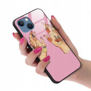 Etui Glass do IPHONE 14 Case Biologist Human Wzory