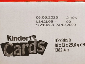 Kinder Cards Wafelek Kakaowo - Mleczny 76,8g 6 Szt