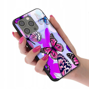 Etui Glass do IPHONE 14 PRO Butterfly Motyle Wzory