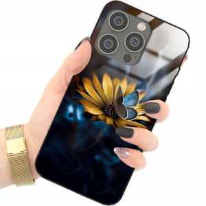 ETUI GLASS do IPHONE 14 PRO Damskie Kwiaty Wzory