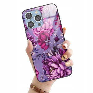ETUI GLASS do IPHONE 14 PRO MAX Flower Top Wzory