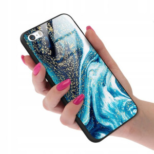 Etui GLASS do IPHONE 5 Case Marmurki Letnie Wzory