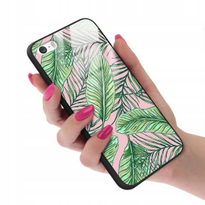 Etui GLASS do IPHONE 5 Obudowa Kwiatki Lato Wzory