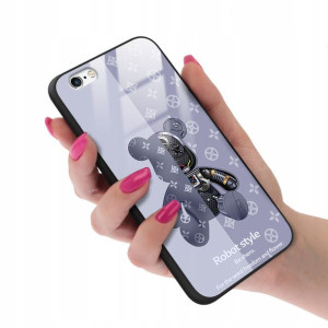 Etui GLASS do IPHONE 6 PLUS Bearbrick Misie Wzory