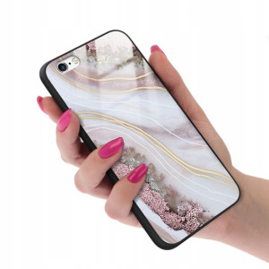 Etui GLASS do IPHONE 6 PLUS Case Marmurki Wzory