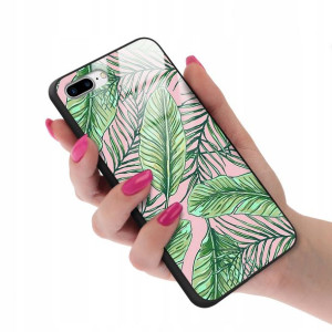 Etui GLASS do IPHONE 7/8 PLUS Case Kwiatki Wzory