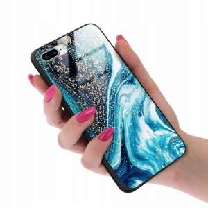 Etui GLASS do IPHONE 7/8 PLUS Case Marmurki Wzory