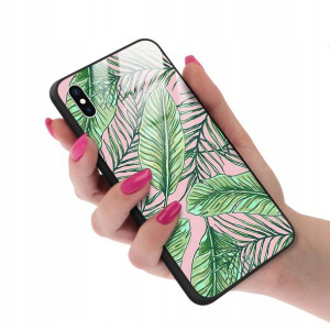 Etui GLASS do IPHONE X/XS Case Kwiatki Lato Wzory