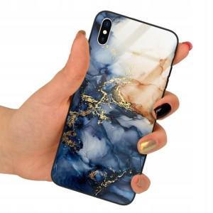 Etui GLASS do IPHONE X/XS Obudowa Marmurki Wzory