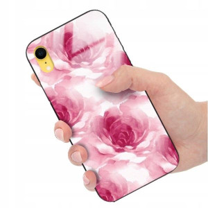 ETUI GLASS DO IPHONE XR Cukierkowe PASTELOWE Wzory