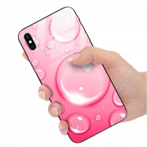 ETUI GLASS DO IPHONE XS Cukierkowe PASTELOWE Wzory