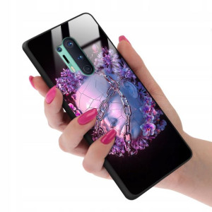 Etui GLASS do ONEPLUS 8 PRO Case Biologiczne Wzory