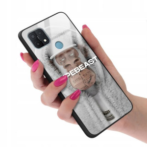 Etui GLASS do OPPO A15s Case Bearbrick Misie Wzory