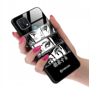Etui Glass do OPPO A15s Obudowa Case Anime Wzory