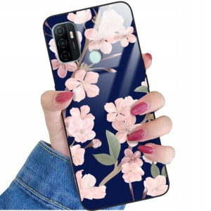 ETUI GLASS do OPPO A33 Kwiaty Wiosna Japonia Wzory