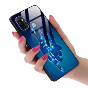 Etui GLASS do OPPO A53 Case Biologist Human Wzory