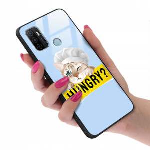 Etui GLASS do OPPO A53 Case TEDDY Misie Wzory