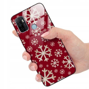 ETUI GLASS do OPPO A53 Zima Święta Christmas Wzory