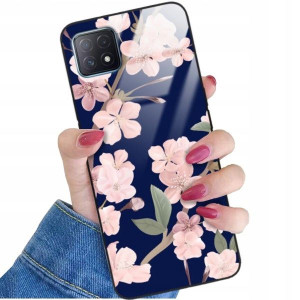 ETUI GLASS do OPPO A72 5G Case Kwiaty Wiosna Wzory