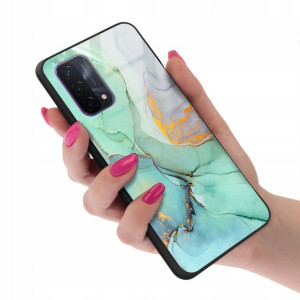 Etui GLASS do OPPO A72 5G Case Marmurki Top Wzory
