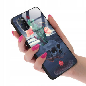 Etui GLASS do OPPO A72 Case Biologist Human Wzory