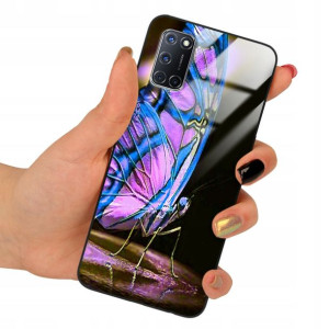 Etui Glass do OPPO A72 Obudowa Motyle Case Wzory