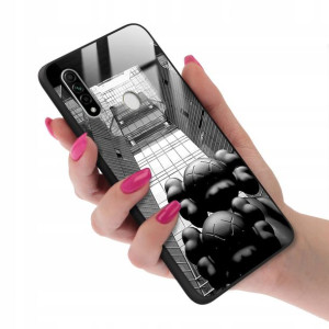 Etui GLASS do OPPO A8 2020 Bearbrick Misie Wzory